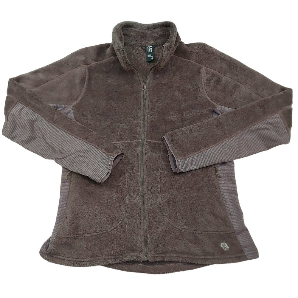 Mountain Hardwear Monkey Woman Fleece Jacket Womens Medium Mauve Polartec Zip Up - Image 6